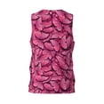 thumbnail image 2 of Rocae Pink Butterfly for Men's Basketball Jersey Lightweight and Breathable Athletic Tank Top,Quick-Drying Sports Jersey Large, 2 of 9