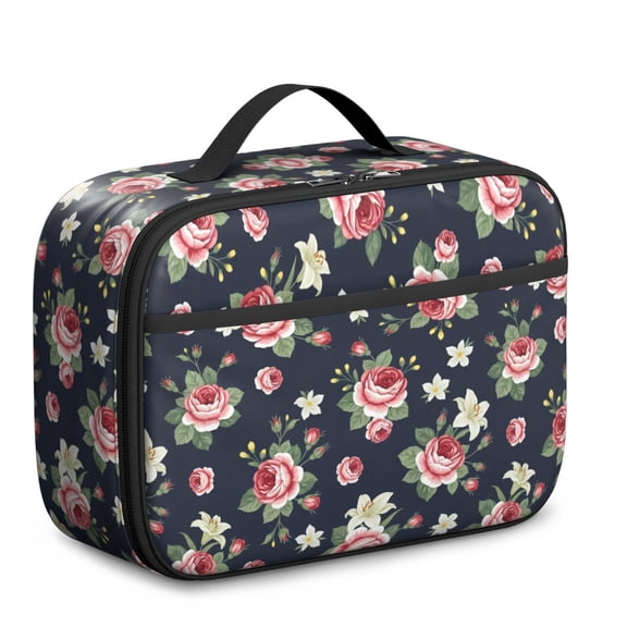 Pioneer Flower Floral Print Pattern Insulated Lunch Bag Teen, Toddler Lunch Bag,Bento School Lunch Bag for Teen for Work,Picnic or Travel