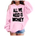 thumbnail image 4 of Valentine's Day Hoodies for Teen Hoodies Love Print Oversized Hoodie Long Sleeves Warm Loose Pullover Cute Sweatshirt Girls Tops Size 6-7, 4 of 5