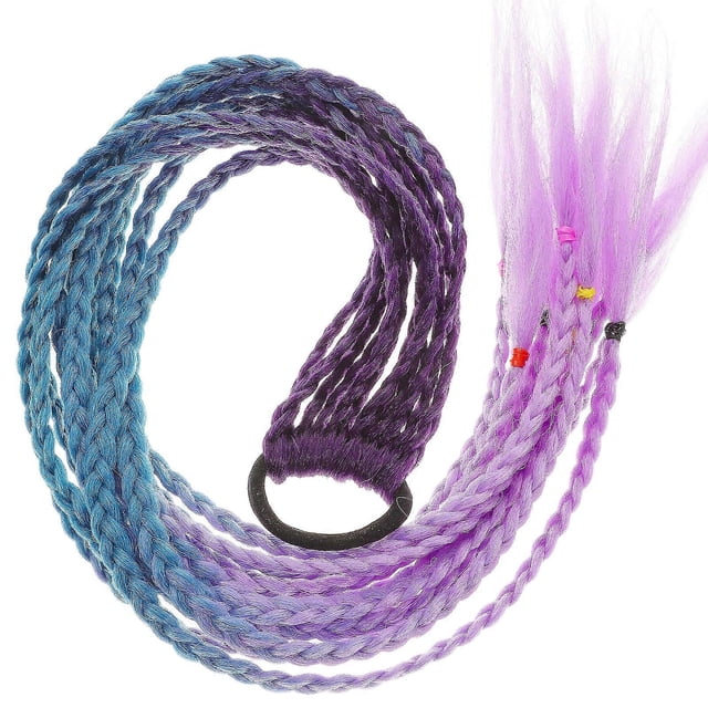 Braided Synthetic Hairpieces Braids Kids Ponytail Extension Hair Rope Extension