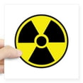 thumbnail image 1 of CafePress - Radiation Warning Symbol Square Sticker 3 X 3 - Square Sticker 3" x 3", 1 of 1