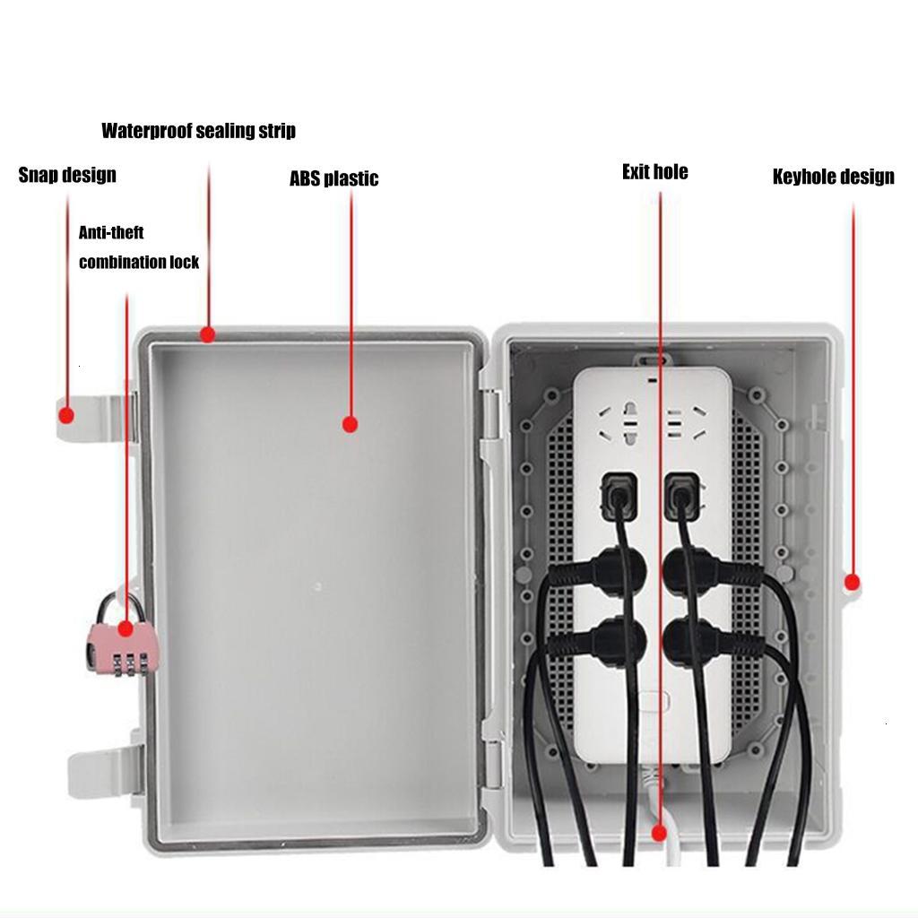 Compacts Electrical Junction Box for Indoor Outdoor Power Case Junction Box