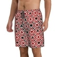 thumbnail image 2 of Salouo Poker Pattern Swim Trunks for Men,Men's Hawaiian Bathing Suit Swimsuits Quick Dry Swimming Board Shorts Beach Shorts with Pockets-3X-Large, 2 of 6