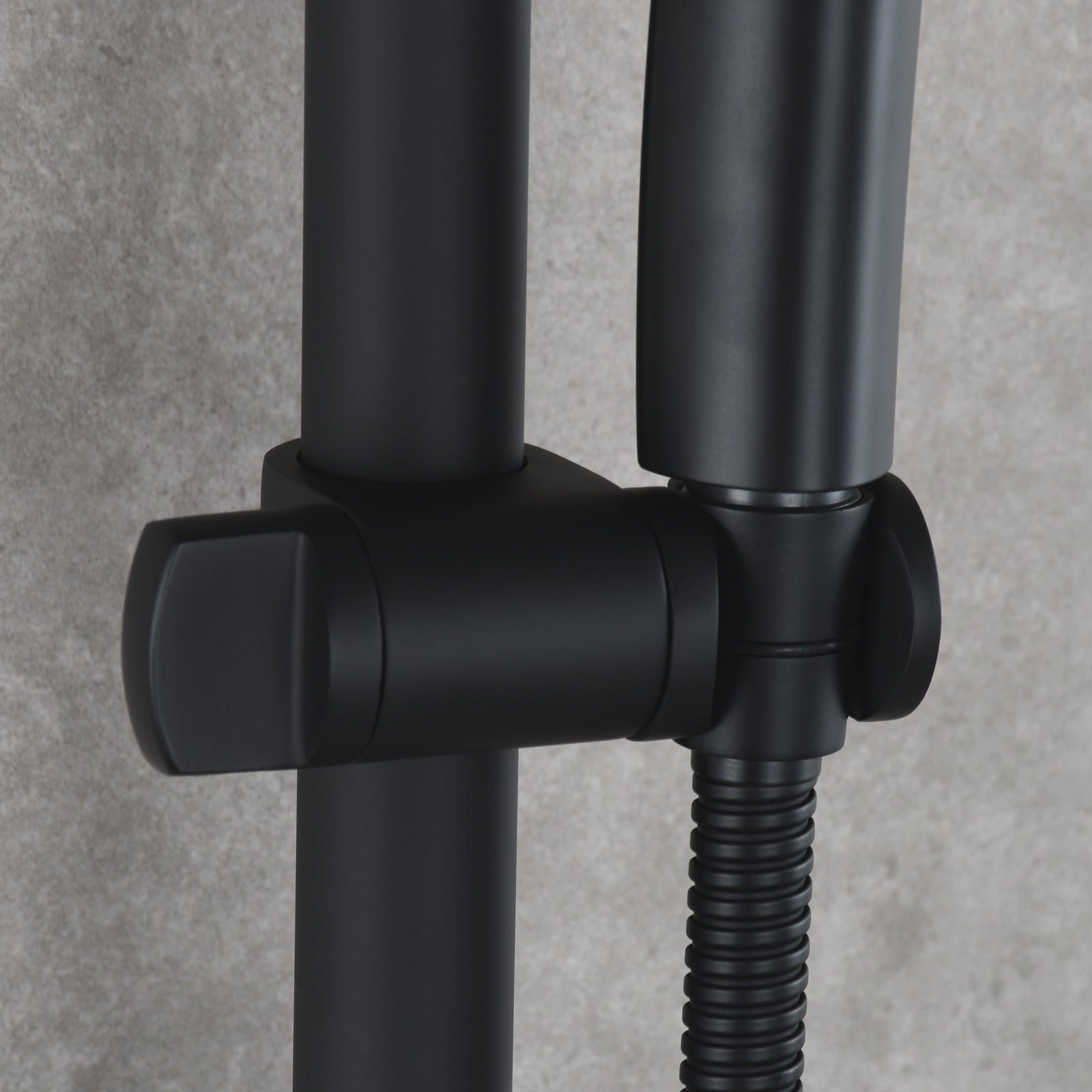 Private Jungle Handheld Stainless Steel Shower Set with Lengthened Shower Sliding Bar for Bathroom,Matte Black Private Jungle Handheld Stainless Steel Shower Set with Lengthened Shower Sliding Bar for Bathroom,Matte Black
