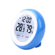 UFHTech °C/°F Digital Thermometer Humidity Meter Alarm Clock Touch Key With Backlight Hygrometer For Home Office Baby Room