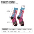 thumbnail image 2 of Xecao Pink Parrot Tropical Blossoms Pattern Sport Socks for Women and Men Crew Socks Sporty Calf Socks Casual Socks, 2 of 6