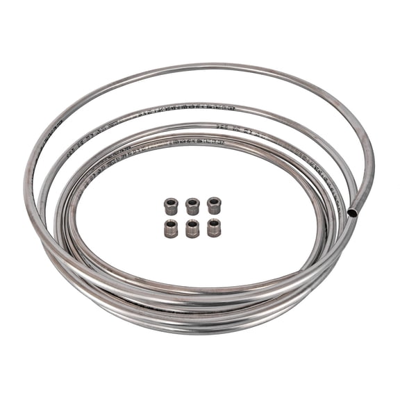 JEGS Stainless Steel Fuel Line Coil Kit, 3/8 in. O.D. x .028 in. Wall