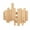 Natural, variant on Black Solid Wood 3-Hook Piano Key Wall Rack, Flip-Down Coat Hooks for Entryway, Bedroom and Bathroom