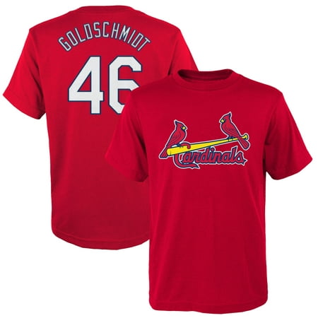 Paul Goldschmidt St. Louis Cardinals Majestic Youth Name & Number T-Shirt - (Best Neighborhoods In St Paul Minnesota)