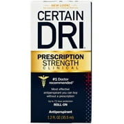 CERTAIN DRI Prescription Strength Clinical Antiperspirant Roll-On 1.20 oz (Pack of 2)