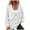 White, variant on IROINNID Womens Sweater Button Down V-Neck Pullover Sweater Solid Color Comfy Mid-Length Long Sleeve Knit Breasted Knit Sweater