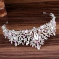 thumbnail image 4 of Bridal Rhinestone Tiara Gem Crystal Hair Crown Princess Headpiece Wedding Hair Accessories for Women and Girls, 4 of 6