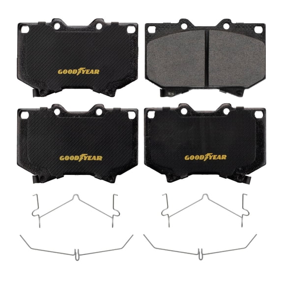 Goodyear Brakes GYD812 Automotive Carbon Ceramic Truck and SUV Front Brake Pads