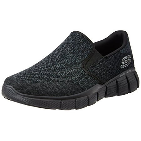 51521 Black Skechers Shoes Mens Memory Foam Comfort Slip On Casual Mesh Sneaker