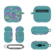 thumbnail image 3 of Funda para Airpods 4 2024 Protectora Silicona Con Flores Grabadas() Verde, 3 of 5