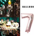 thumbnail image 4 of Yuarrent 16 pulgadas Tamaño grande Oro Plata Rosa Oro Número Globo Cumpleaños Decoraciones para fiestas de bodas Globos de aluminio Niño Niño Juguete Kits de decoración para fiestas Oro rosa siete, 4 of 6