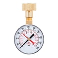 thumbnail image 4 of Manómetro de prueba, caja de Metal, rosca de manguera hembra estable, alta precisión con punteros rojos, combustible, Gas, agua Industrial, 4 of 8