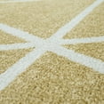 thumbnail image 2 of Low-Pile Area Rug with Modern Geometric Pattern & Pastel Colors in Yellow - 6'7" x 9'2" (6'x9'), 2 of 5