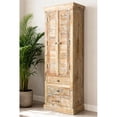 thumbnail image 2 of Jenna Louvered Doors Cabinet In Natural Finish on Solid Wood, 2 of 4