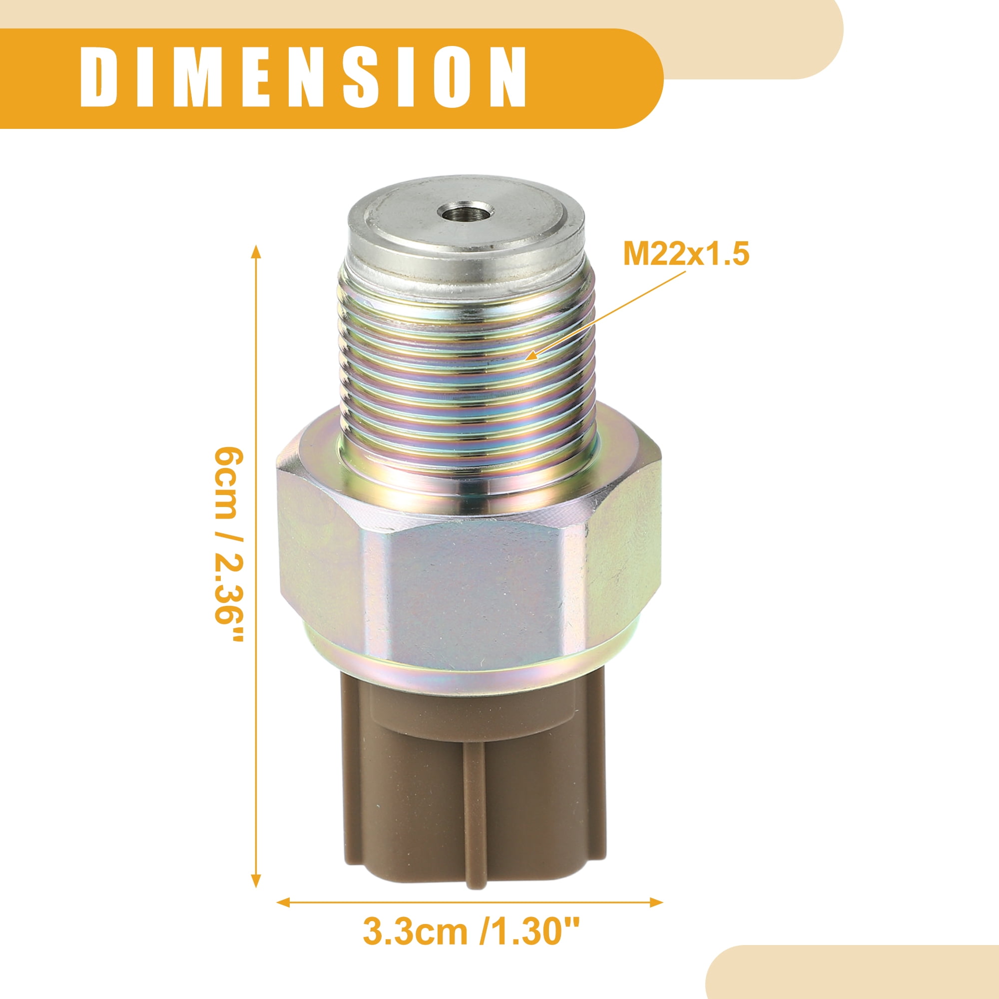 Unique Bargains 1pcs Car Fuel Rail Pressure Sensor No.8981197900/8-98119-790-0 for Isuzu NPR 2003-2007 5.2L