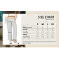 thumbnail image 7 of Cali1850 Women's Casual Relaxed Fit 29" Inseam Drawstring High Rise Smocked Linen Pants For Lounge And Beach Wear, 7 of 7