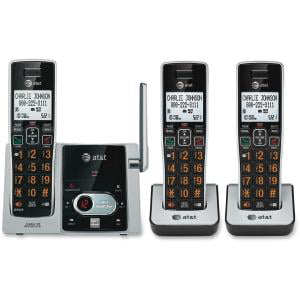 AT&T CL82313 DECT 6.0 Cordless Phone - Cordless - 1 x Phone Line - 2 x Handset - Speakerphone - Answering Machine - Hearing Aid (Best Cordless Phone For Hard Of Hearing Uk)