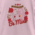 thumbnail image 2 of Girl's Care Bears Valentine's Day Tenderheart Bear and Love-a-Lot Bear Be Mine Graphic Tee Light Pink Large, 2 of 4