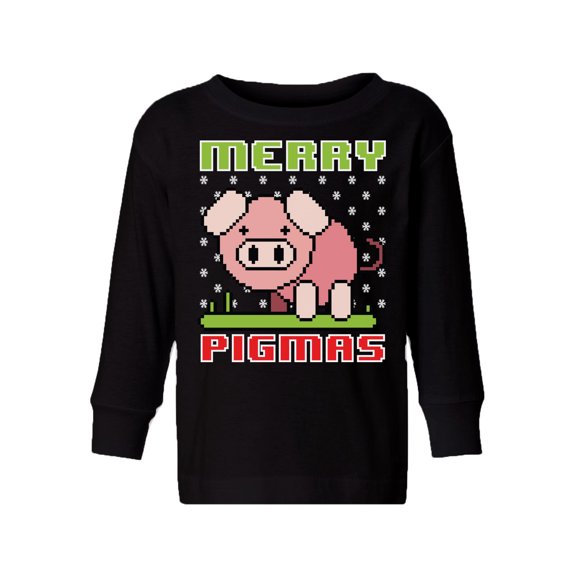 Awkward Styles Christmas Long Sleeve Shirt for Boys Girls Toddler Merry Pigmas Xmas Shirt