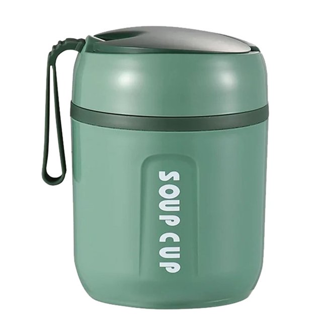 Fiambrera térmica con aislamiento de acero inoxidable, 1 capa, recipiente para alimentos a prueba de fugas, apto para niños y adultos, ideal para el colegio o de picnic