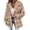 Khaki, variant on Womens Winter Plaid Jackets Fall Sherpa Shacket Jacket Fleece Hooded Coats Trendy Oversized Outerwear