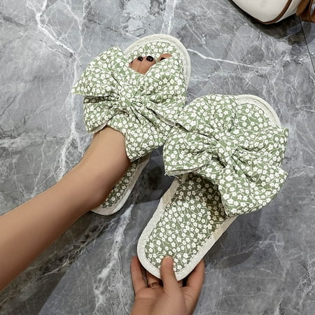 

〖Yilirongyumm〗 Green 40 Slippers For Women Flat Fashion Breathable Womens Slippers Casual Outdoor Shoes Leisure Women s Slipper