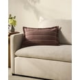 thumbnail image 2 of Chris Loves Julia x Loloi Howie Wine / Natural 13'' x 21'' Decorative Pillow, 2 of 4