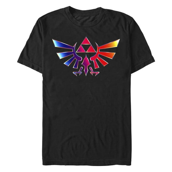Men's Nintendo Rainbow Chrome Hyrule Graphic T-Shirt