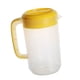 thumbnail image 4 of Jarra medidora de plástico transparente de 2500 ml, tetera de leche, hervidor de agua fría para almacenar y servir bebidas (amarillo brillante), 4 of 5