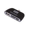 thumbnail image 1 of Lector de tarjetas inteligentes OTG USB 2.0 SD TF multifuncional 4 en 1 Reemplazo de puerto de carga micro USB para tableta de teléfono Andriod Vogacara PJ7784-01, 1 of 2