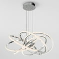 thumbnail image 3 of Artika Maelstrom Modern Pendant Light Fixture, Chrome, 3 of 7