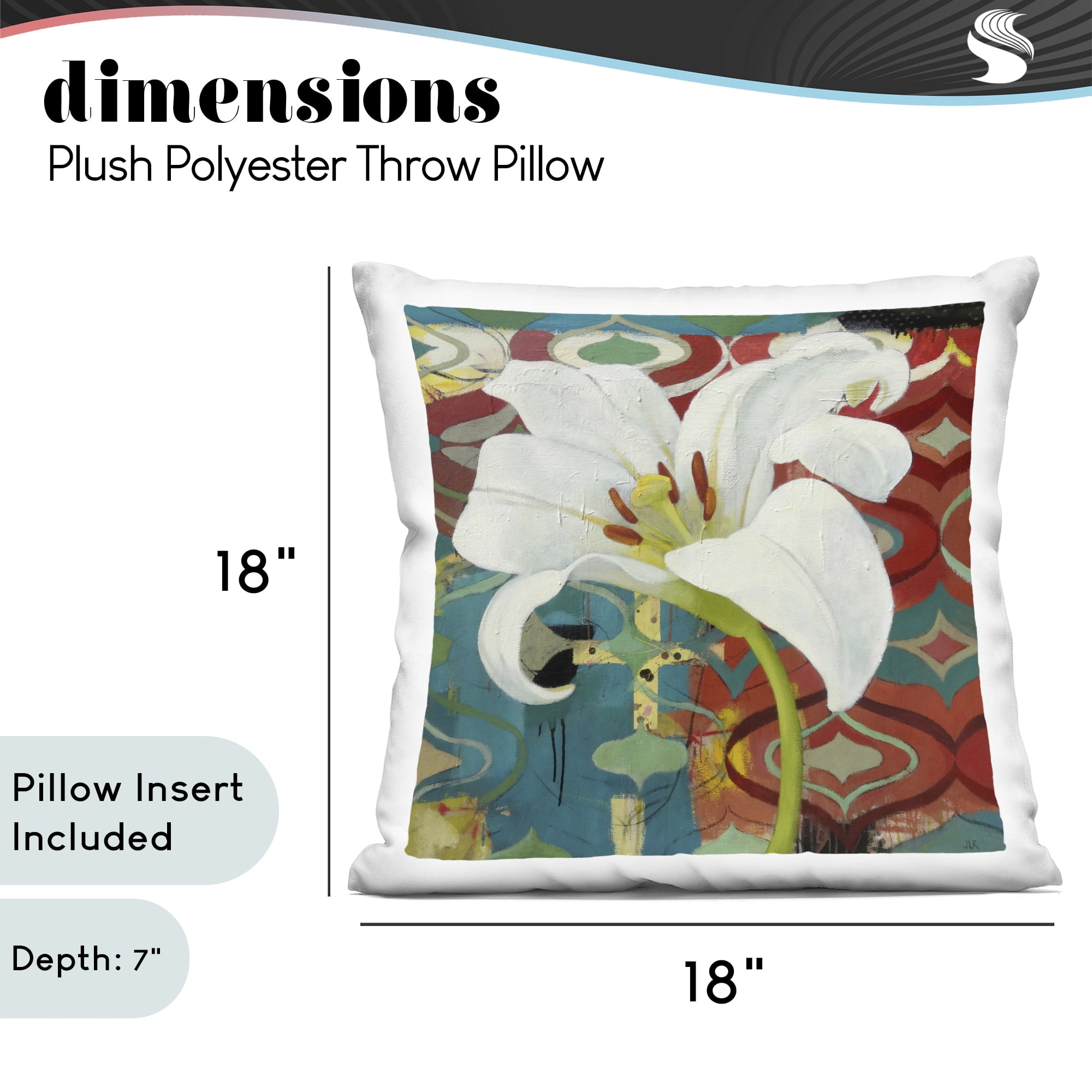 Stupell Industries In The Spotlight Lily Decorative Printed Throw Pillow, design by Pierre-Auguste Renoir