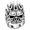 Silver, variant on Men Flame Skull Ring in Stainless Steel, Tall Pointed Relief and Sculpted Facial Detail, US Sizes 7-13, Dramatic Gothic Style for Birthday and Halloween
