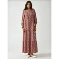 thumbnail image 4 of Printed Crew Neck Viscose Maxi Dress, 4 of 6