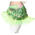 thumbnail image 5 of XChangeFun Belly Dance Hip Scarf with Tassels Sequins, Multicolor 1 Piece, 5 of 7