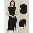 thumbnail image 2 of DARING DIVA Slim Fit Sleeveless Work Dress XS Black, 2 of 6