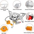 thumbnail image 3 of BRILLAR Estufa de camping plegable portátil compacta con encendido piezoeléctrico - Cocina al aire libre a prueba de viento para senderismo y picnic, 3 of 5