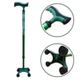 thumbnail image 1 of Baston de Aluminio Eko-Mobility 4 Apoyos Ajustable Ultraligero Verde, 1 of 9