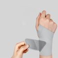 thumbnail image 3 of Elastic Thin Wrist Brace for Right & Left Hand, Wrist Wrap Compression for TFCC Tear and Repetitive Wrist Use Injury, Wrist Support for Carpal Tunnel, Tendonitis, Pain Relief(Gray), 3 of 4