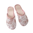 thumbnail image 2 of CHWshoes 2026 Floral Embroidery Breathable Sheer Mesh Lace Slip on Dressy Casual Walking Shoes Pink Size 40, 2 of 6