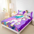 thumbnail image 4 of Manfei Cute Colorful Unicorn Full Size Sheets,Cartoon Animal Bed Sheets,Graffiti Rainbow Sheet Sets For Girl Kids,Luxury Bedroom Decor,4pcs, 4 of 7