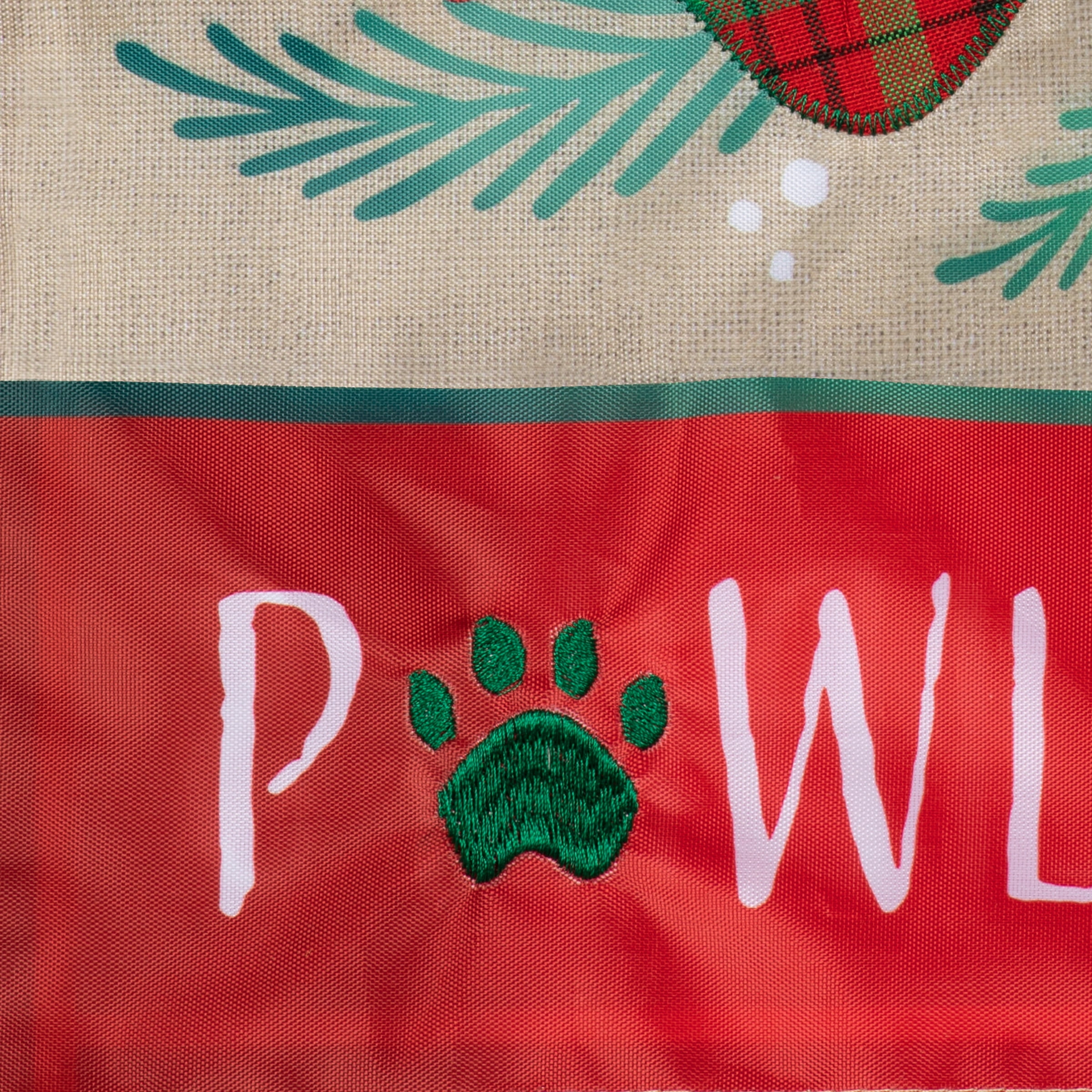 Happy Pawlidays Yard Flag 11.5in x 18in