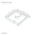 thumbnail image 2 of Marquette 36 x 36 Shower Pan Base with Center Drain in Glossy White, 2 of 4