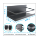 thumbnail image 4 of Estante magnético para especias para refrigerador, organizador de especias con estante magnético para frascos de especias, organizador de condimentos, soporte para especias, 4 of 5