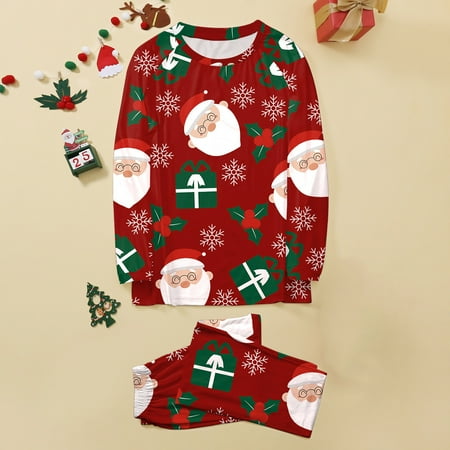 

NEGJ Family Pajamas Set Christmas Pajamas Homewear Moms